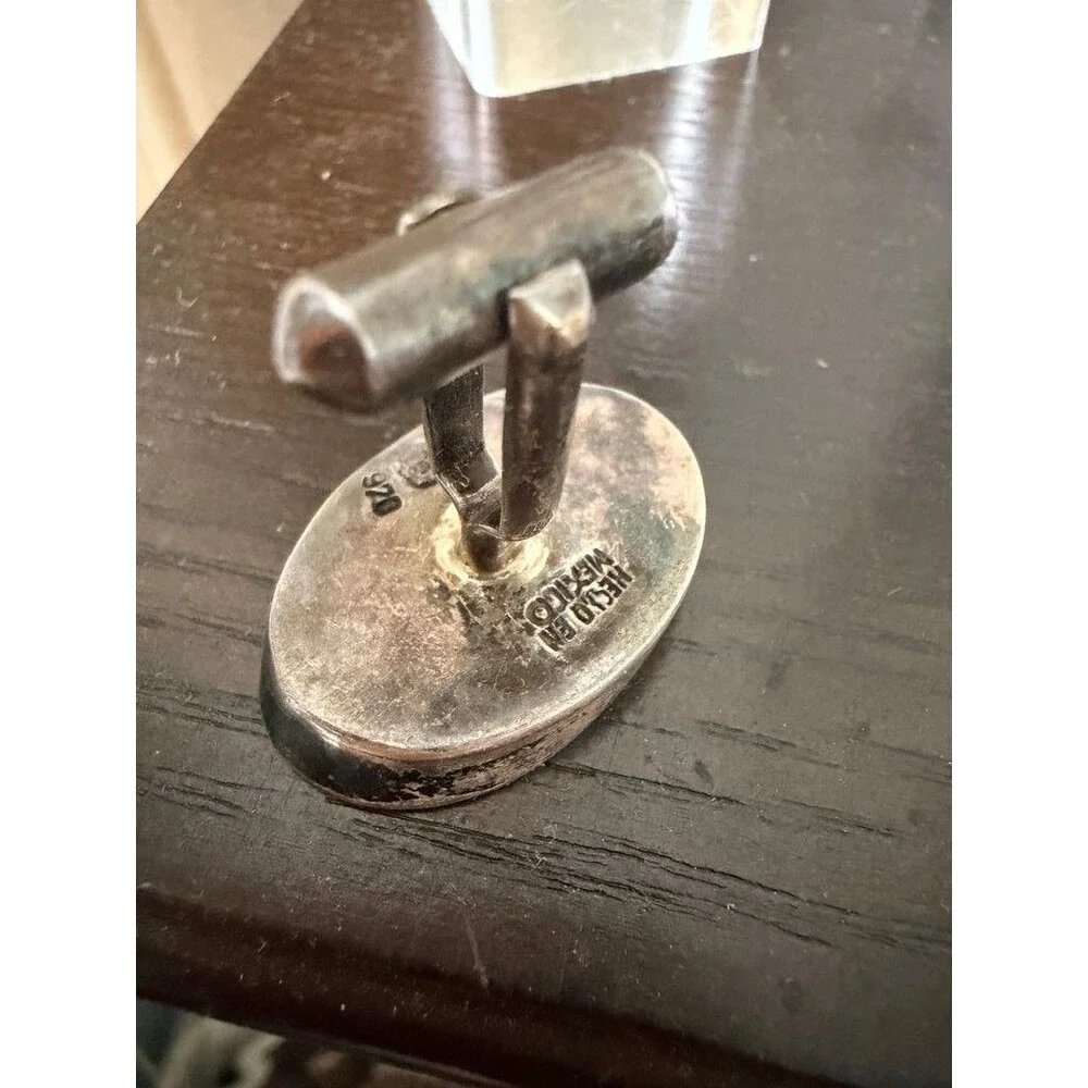 Vintage Taxco Made in Mexico Silver Cufflinks